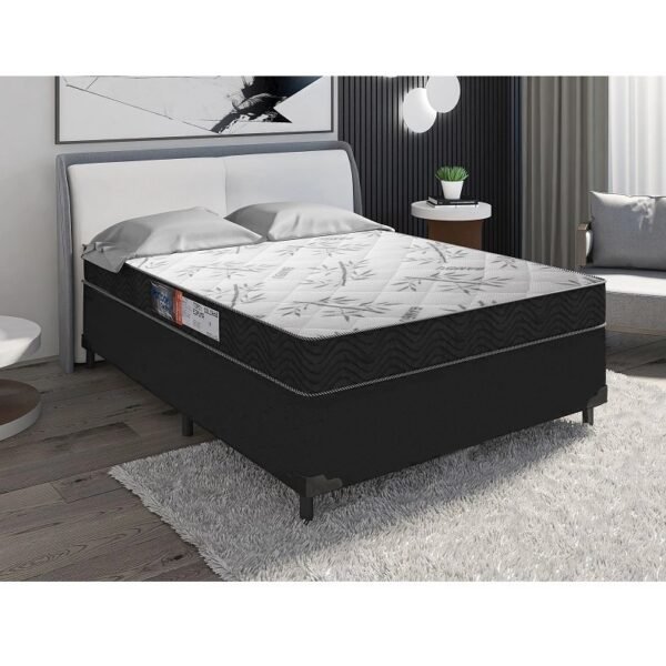 Cama Box Casal + Colchão Egito Ortopédico D28 59x138x188